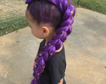 Purple Braid | Braiding Hair | Rumi | K Pop Demon Hunters | Huntrix | INSPIRED