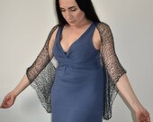 Shrug summer bolero Cape navy blue cardigan cocoon Shrug is stylish, very cozy and lightweight. Bolero party wear
