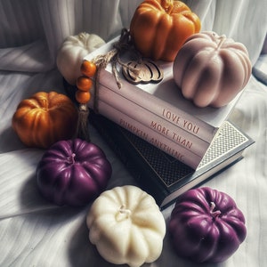 Pumpkin Candle, Pumpkin Shaped Candle, Halloween Decor, Fall Decor, Pumpkin Scented Candle, Halloween