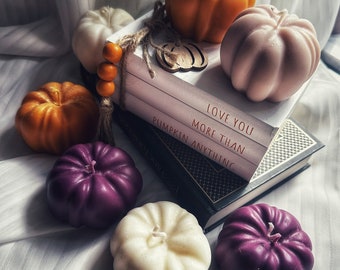 Kürbisförmige Sojakerze: Herbst Dekor