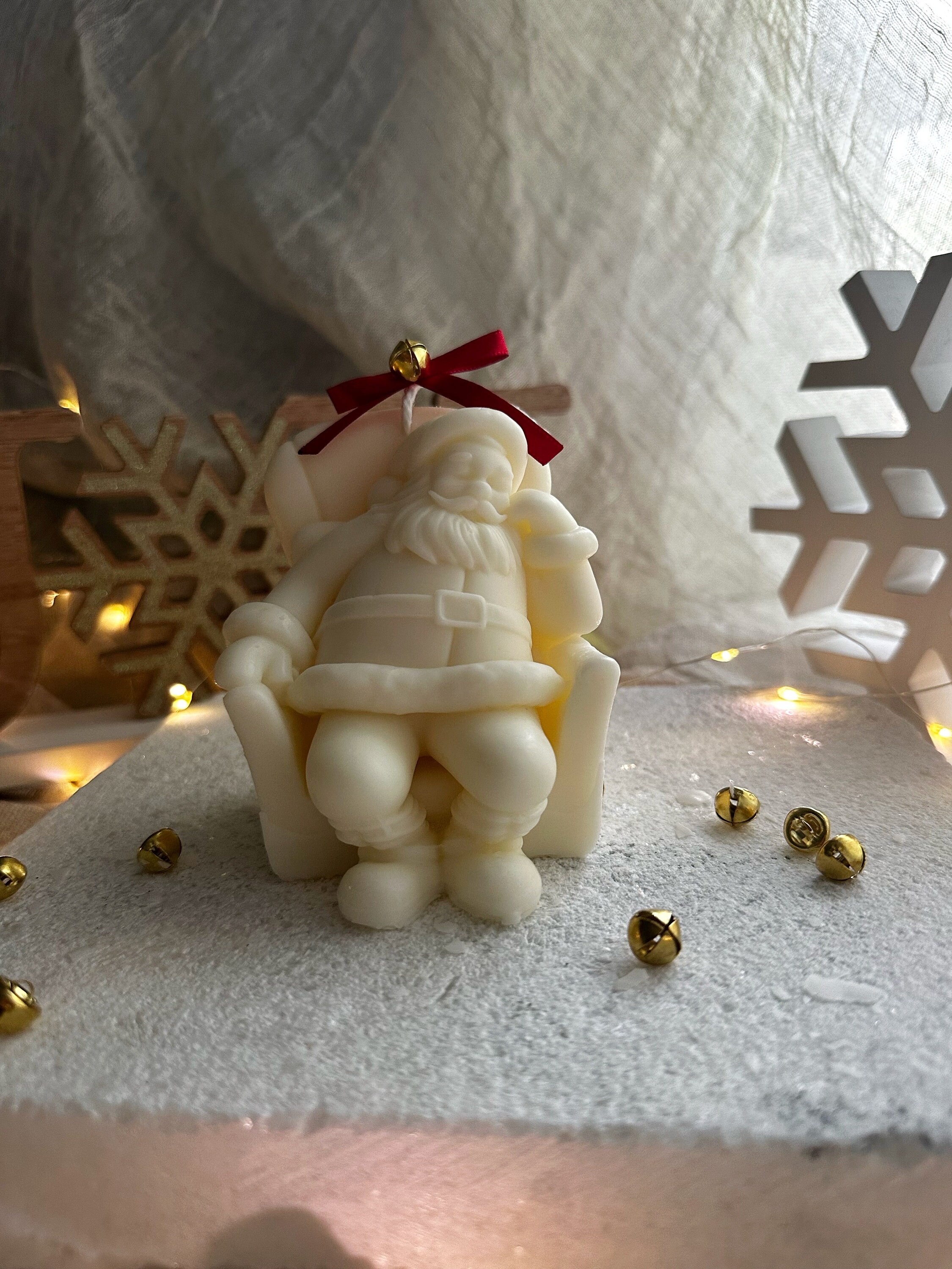 Santa Claus Candle, Santa Candle, Christmas Candles, Holiday Scented Candle, Christmas Candles, Scented Candles for Christmas Gift, St Nick