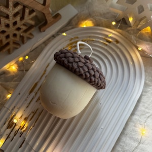 Acorn Shaped Candles, Fall Scented Candles, Thanksgiving Decoration Candles, Christmas Candles, Holiday Candle Gifts