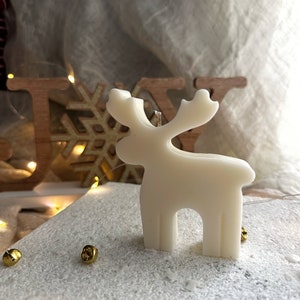 REINDEER CANDLE - Christmas Candle, Winter Holiday Candle, Christmas Decor, Christmas Gift