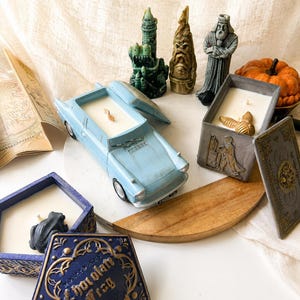 Handgemaakte magische kikkerkaars in een pot – vintage autokaars, leesgrage decor, gezellige fantasiekaars, op chocolade geïnspireerde kikker, leesgrage kaars,