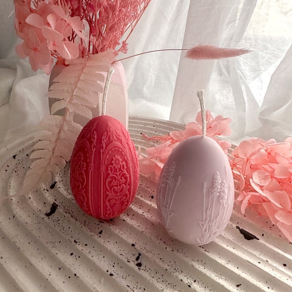 Easter egg candles | Spring candle | Egg candle |Scented Candle| Soy Wax Candle | Vegan candle | Pillar Candles | Cute Candles