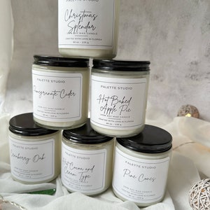 Winter Candle//Christmas Candle//Soy Candle//Choose Your Scent/ Candle //Gift Candle//Sweater Candle 8 oz, 12oz
