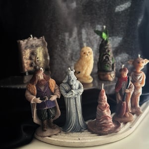 Magic candles collection,Bookish Candle, Literary Candle, Anniversary Gift,wizard inspired, owl candle inspired by wizard stories