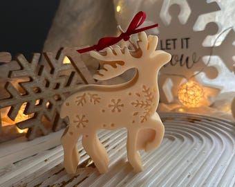 REINDEER CANDLE - Christmas Candle, Winter Holiday Candle, Christmas Decor, Christmas Gift, deer