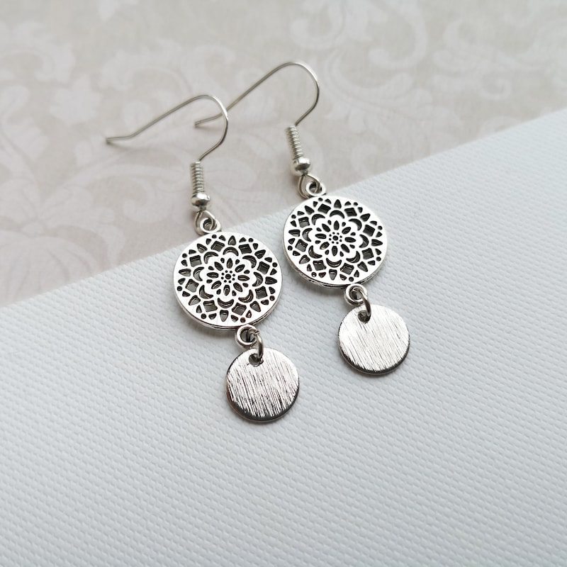 Salvatore Plata Afternoon Sterling Silver Earrings plated in 18K Rose Gold