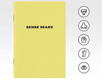 Sense Diary - un journal basé sur les cinq sens - jaune