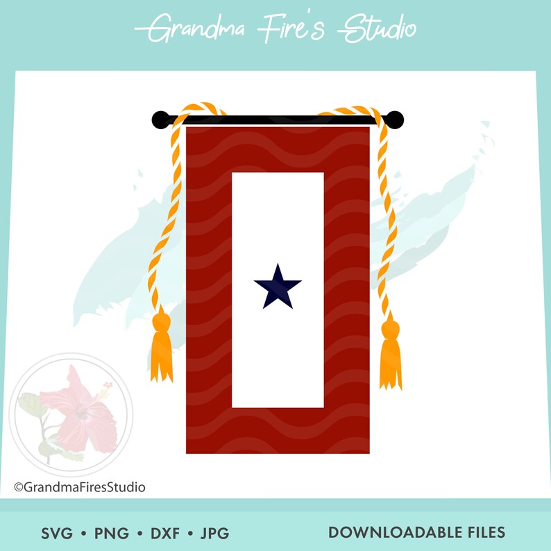 Blue Star Flag SVG Blue Star Family Flag Cut File Patriotic | Etsy