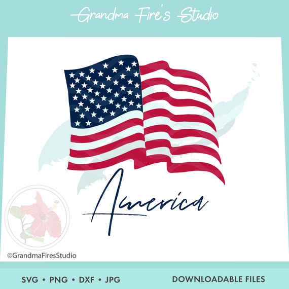 Download American Flag Svg Flag Cut File America Patriotic Flag Etsy