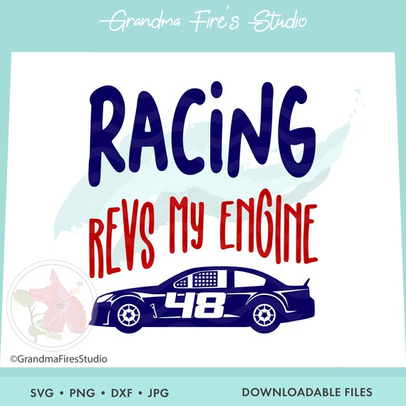Racing Svg Racing Jimmie Johnson 48 Auto Racing Decal Etsy