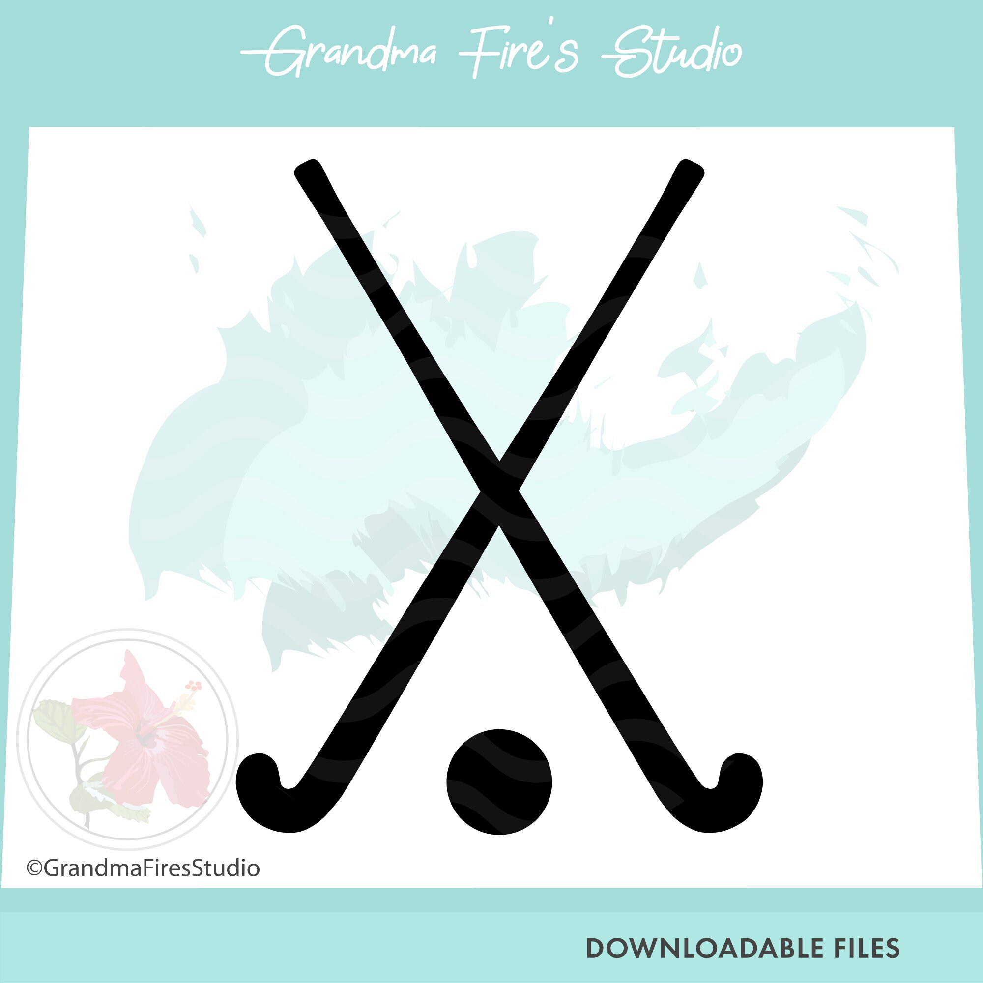 Field Hockey SVG Solid Hockey Sticks & Ball Field Hockey Etsy