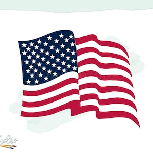 American Flag SVG, Flag Cut File, 4th of July, Patriotic, Flag Waving, American Flag, SVG, Patriotic Car Decal, American Pride, Flag, USA