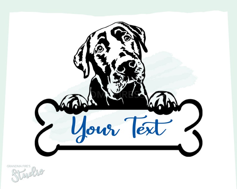 Labrador Retriever SVG, Black Lab, Split Naam, Personaliseren, Hond, Lab, SVG, Waterhond, Labrador, Cut file, Dog Line Art, Vector, Retriever afbeelding 3