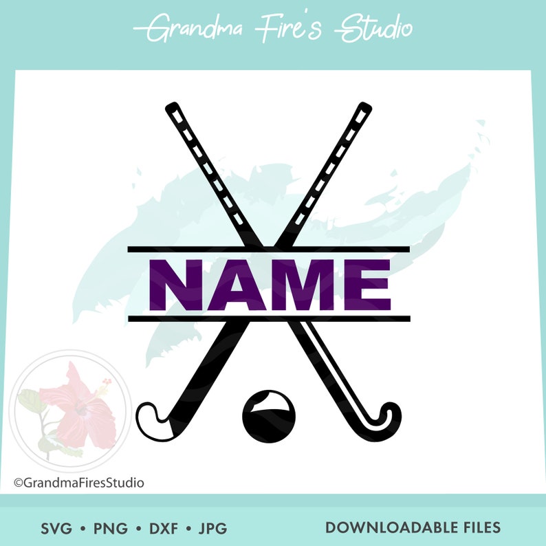 Field Hockey SVG Easy Taped Field Hockey Sticks Split Field | Etsy