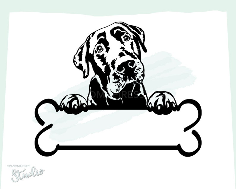 Labrador Retriever SVG, Black Lab, Split Naam, Personaliseren, Hond, Lab, SVG, Waterhond, Labrador, Cut file, Dog Line Art, Vector, Retriever afbeelding 2