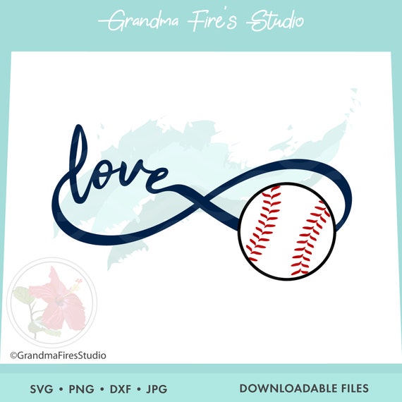 Download Free Baseball Svg Love Baseball Iron On Love Baseball Infinity Etsy SVG Cut Files