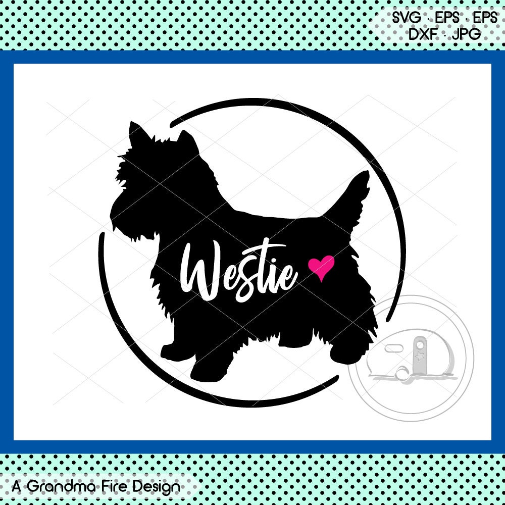 Westie SVG Westie Silhouette Dog West Highland White | Etsy