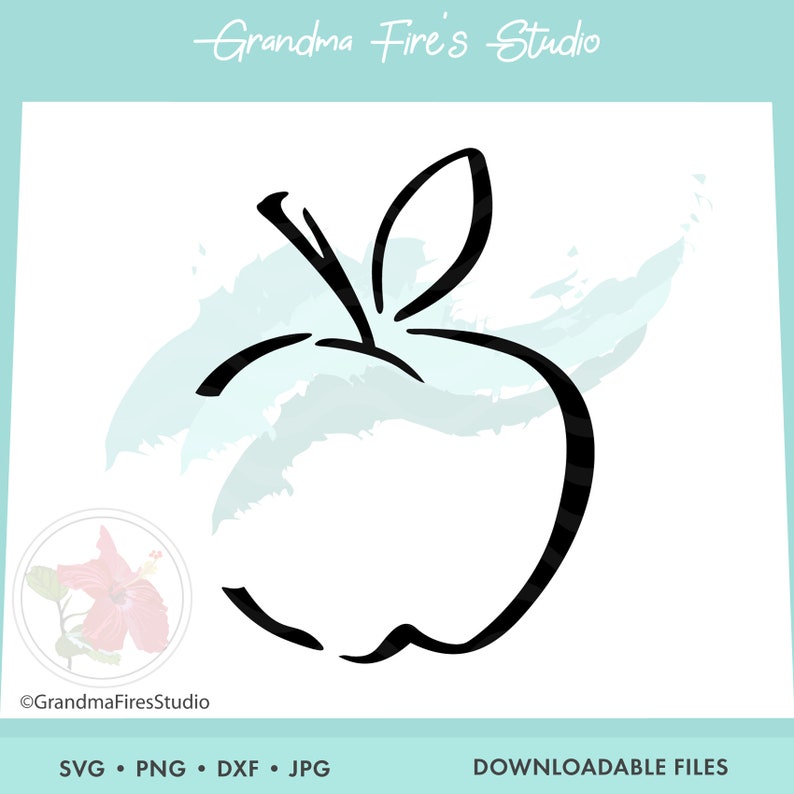 Teacher, Apple SVG, Personalize Teacher's Gift, Apple, Apple line art, Apple design, Apple clip art, Apple Cut File, Apple vector file image 3