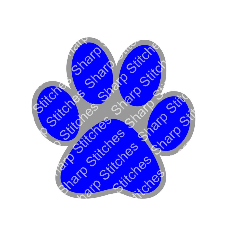 Set of 5 3 Dog Paw Print Acrylic Blanks With or Etsy