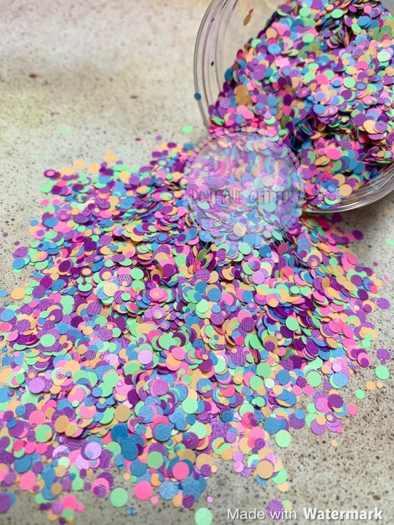 Chunky Dot Mix Let's Polka Confetti Glitter 