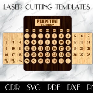Ewiger Kalender svg,Ewiger Kalender Vorlage,Ewiger Kalender Holz,Tageskalender svg,Einweihungsgeschenk,CNC Dateien,CNC Pläne LCT-100