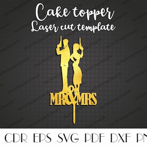 Rustic wedding decor,Mr&Mrs cake topper,Mr Mrs cake decor,Mr Mrs svg,Rustic cake topper,Cake topper laser cut,CNC files,Cnc plans CTT-1