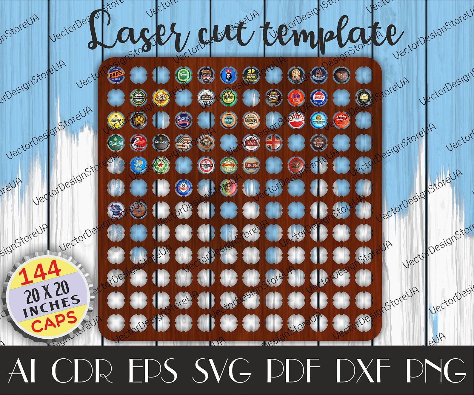 144 Large Bottle Cap Holder Filesquare Beer Caps Holder Etsy