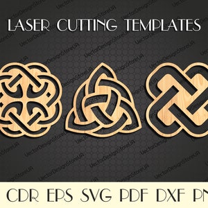 Set keltische Knoten svg,Keltische Knoten Wand Dekor,Keltische Knoten Kunst,Keltisches Svg,Keltisches Dekor,Wikinger Dekor,CNC Dateien für Laser,Laser cut Dateien S-26
