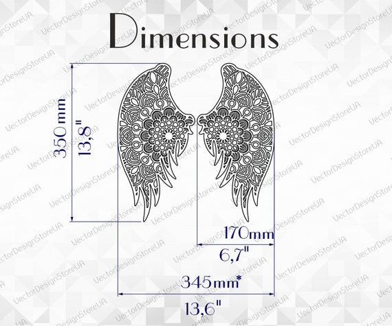 Wings Wall Art,wings Svg,angel Wings Svg,wings Metal Decor