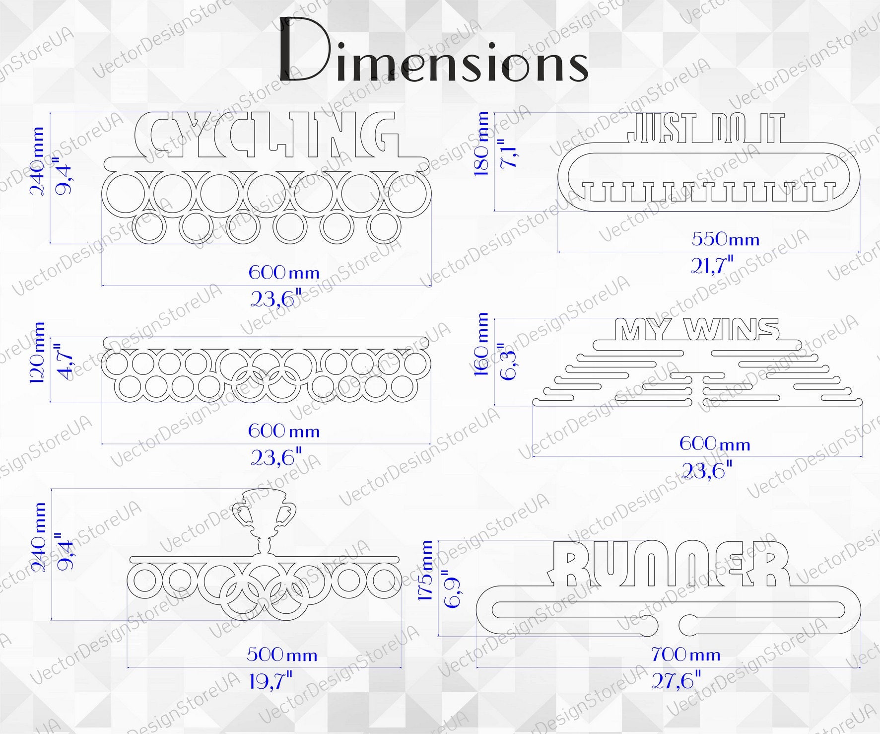 Set 20pcs Award Holdersmedal Holders for Runnersmedal Etsy