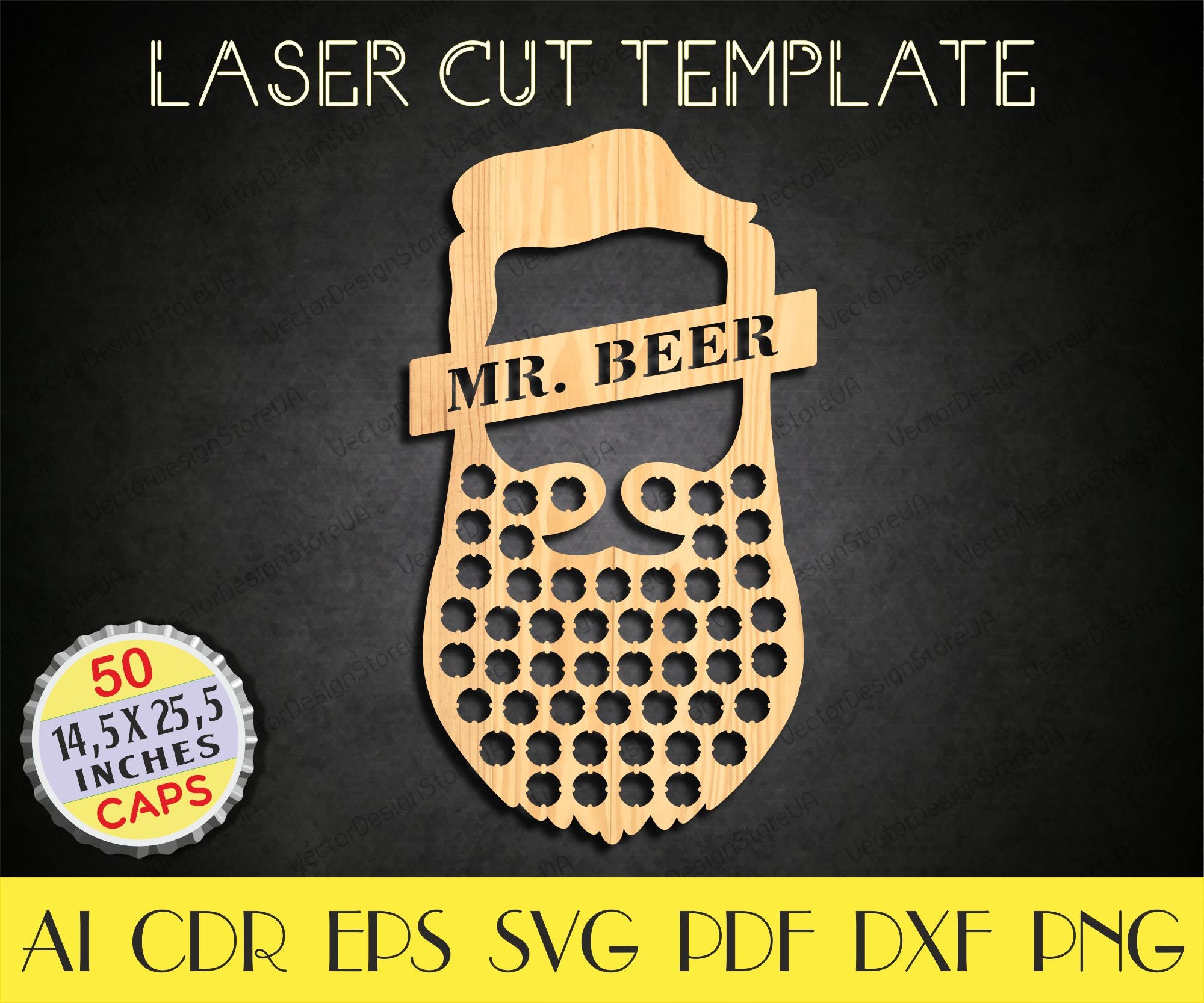 Large Bottle Cap Holder fileBeer caps holder svgGift for Etsy