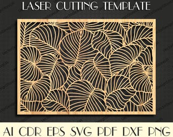 Floral wall decor,Leaves decor svg,Leaf wall panel,Leaves svg,Leaf svg,Floral svg,leaves cut dxf,cnc files for laser,laser cut files LCT-119