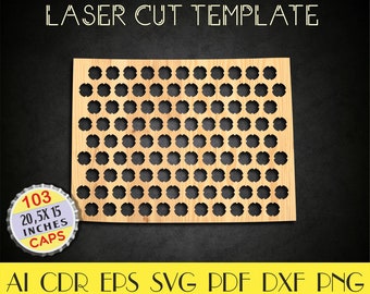 Colorado Bottle Caps map file,Colorado Beer cap holder dxf,Beer caps holder,Colorado svg,Fathers Day gift,CNC plans,laser cut files LCT-53