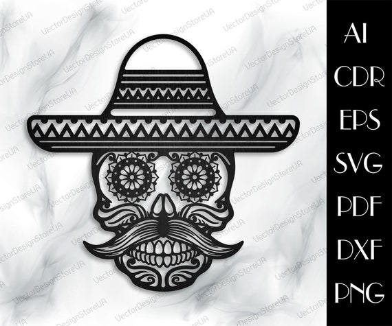 Sugar skull svg,Sugar skull wall art,Sugar skull wall decor,Sugar skull gift,Sugar skull metal art,cnc files for laser,laser cut file LCT-95