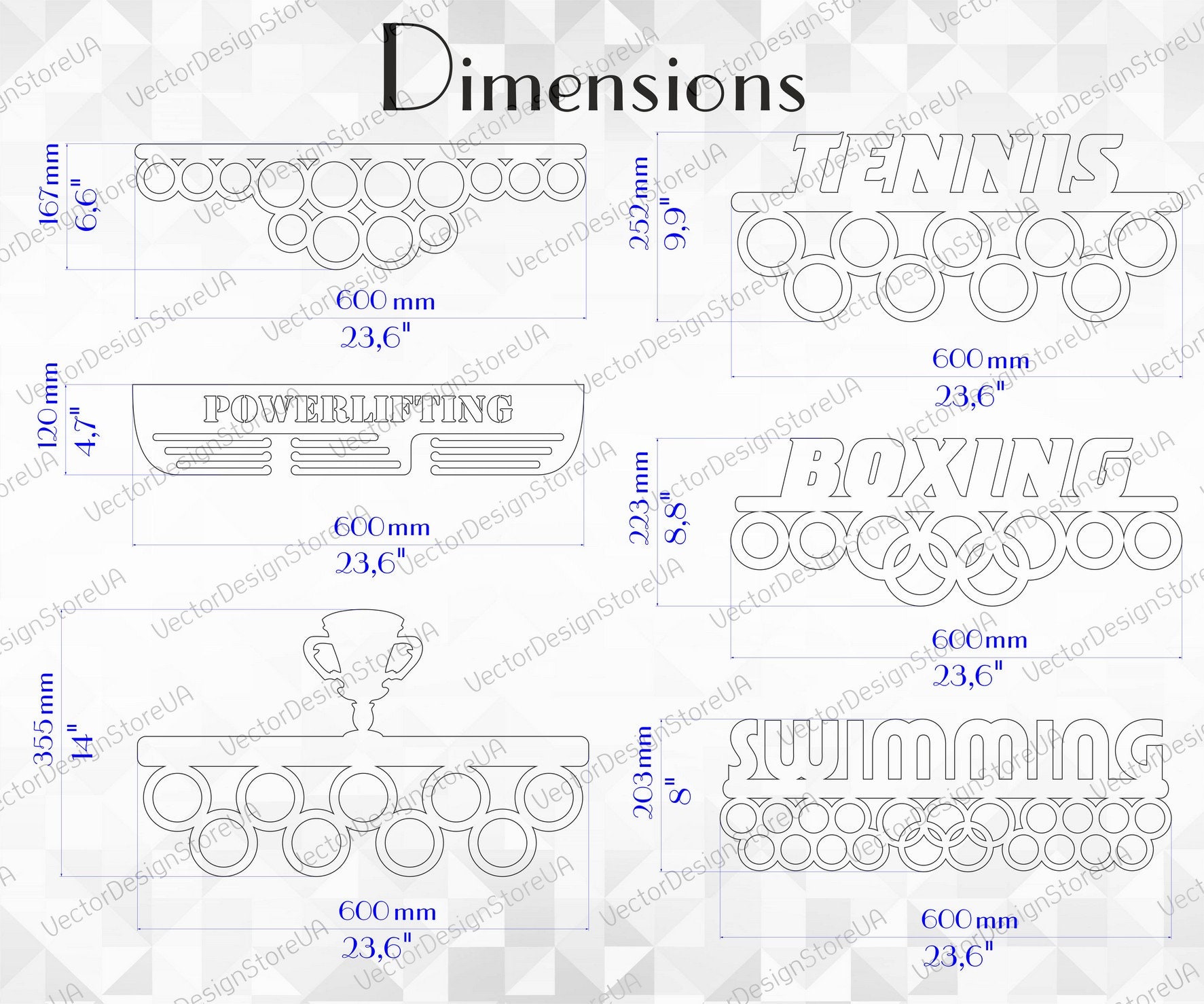 Set 20pcs Award Holdersmedal Holders for Runnersmedal Etsy