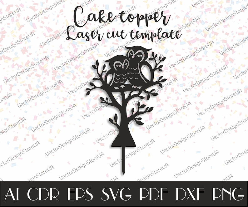 Owl Couple Wedding Cake Topper,Mr/&Mrs cake topper,Owls svg,Love cake topper,Wedding cake topper,Cake topper laser cut,CNC files CTT-157