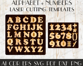 Educational toys for kids,Puzzle with numbers svg,Alphabet puzzle wooden,Toys for kids,Numbers laser cut,dxf files for laser,CNC plans S-33