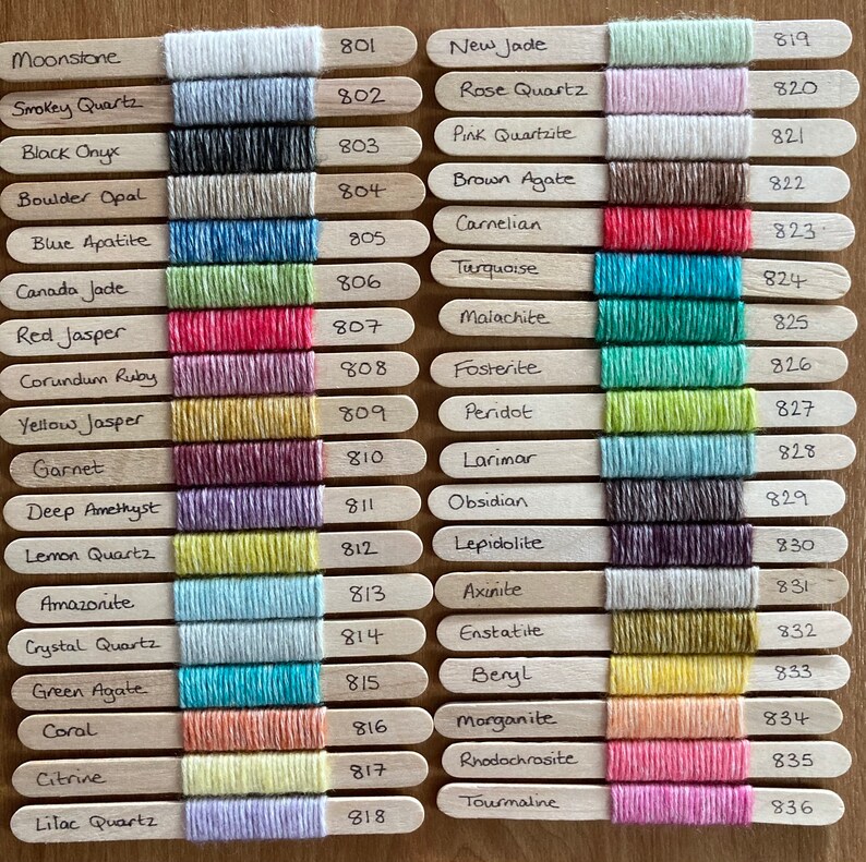 Scheepjes River Washed and Stone Washed Yarn Pegs. Full Set of Yarn