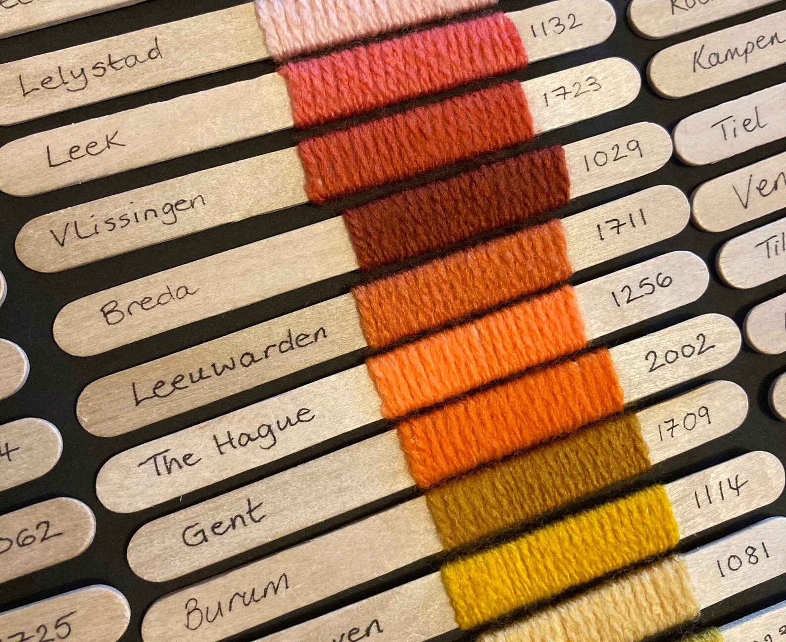 Scheepjes Colour Crafter yarn pegs. Set of 10 yarn sample Etsy