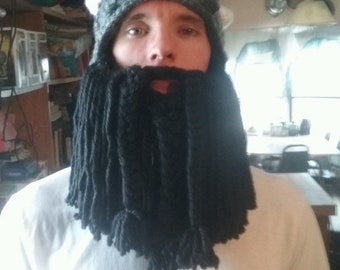 Bearded Viking inspired Hat (if you want a different primary (hat) color please message me)
