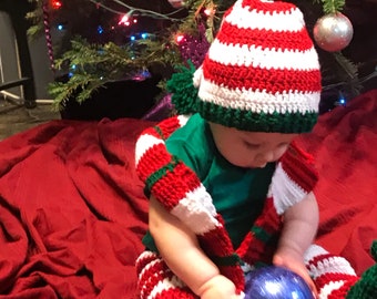 Baby boy Christmas elf outfit