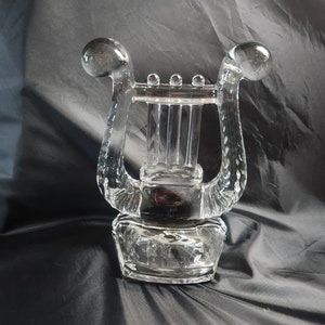 Vintage Fostoria Lyre Harp Bookend - Discontinued
