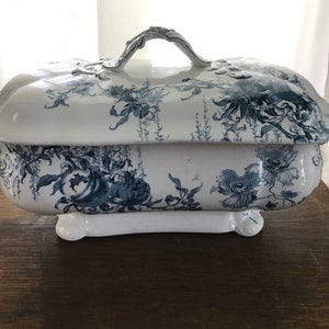 Antique Doulton Burslem Arundel Rectangular Vegetable Dish Tureen - Made 1889-1901