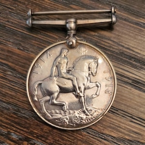 Antique WWI British War Medal Sterling Silver  1914-1918 - A. Bryant