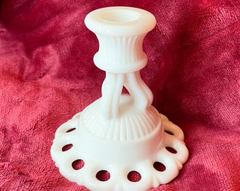 Vintage Westmoreland Doric Milk Glass Candlestick- Discontinued