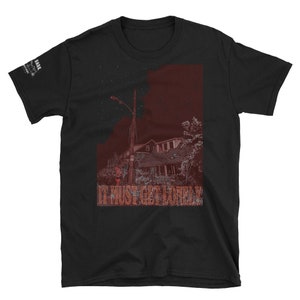 unisex Tee shirt,illustration, Band T-shirts,supernatural,abandoned,abandoned house,art and collectibles
