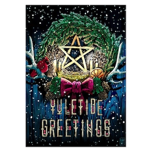 5x7 Blank Yule Holiday Cards Packs With Envelopes